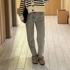 Boyish Light Gray Ziggy Relaxed Straight Leg Jeans